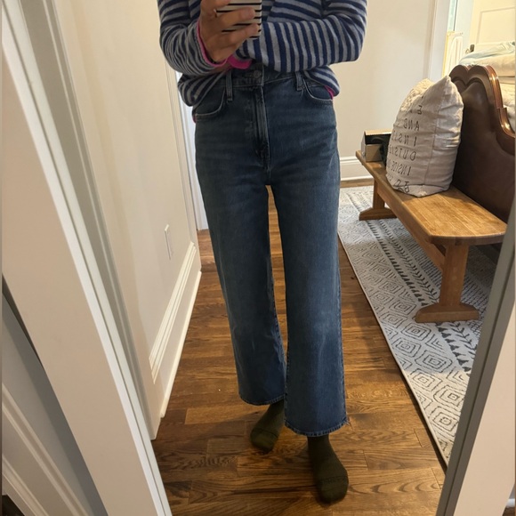 Agolde Harper cropped jeans in moor - Picture 3 of 5